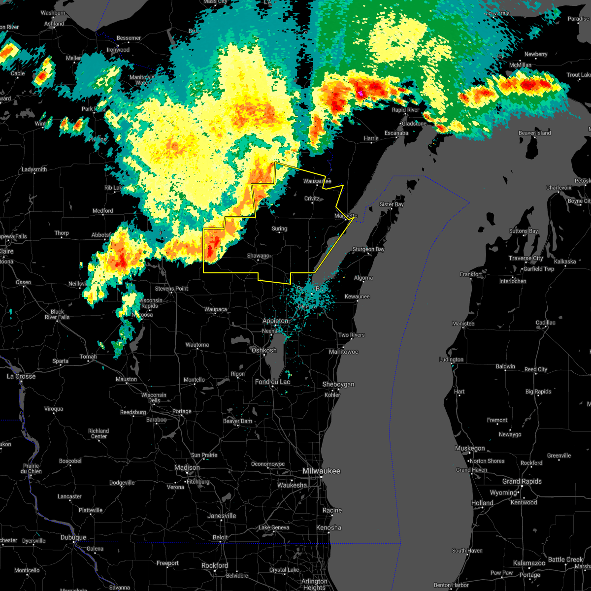 Interactive Hail Maps Hail Map for Coleman, WI