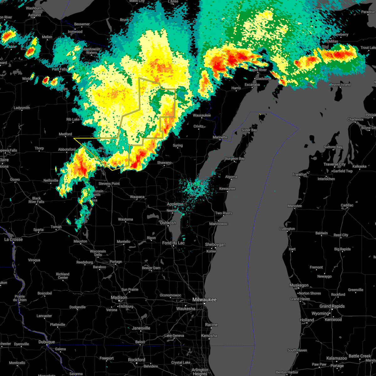 Interactive Hail Maps Hail Map for Wausau, WI