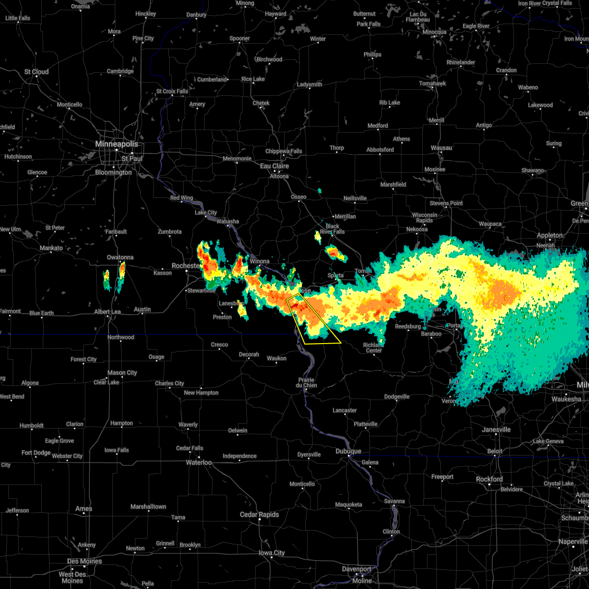 Interactive Hail Maps Hail Map for Brownsville, MN