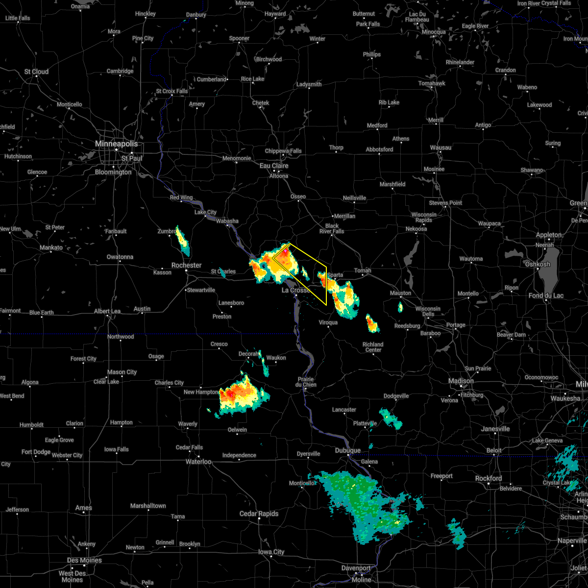 Interactive Hail Maps Hail Map for Ettrick, WI