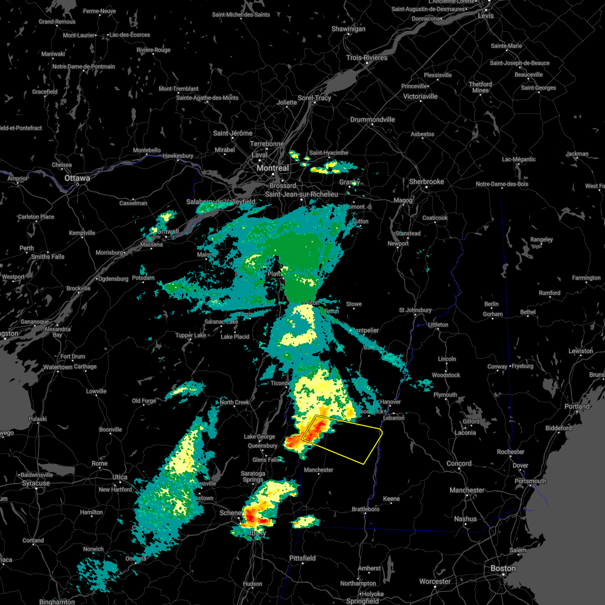 Interactive Hail Maps Hail Map for Wells, VT