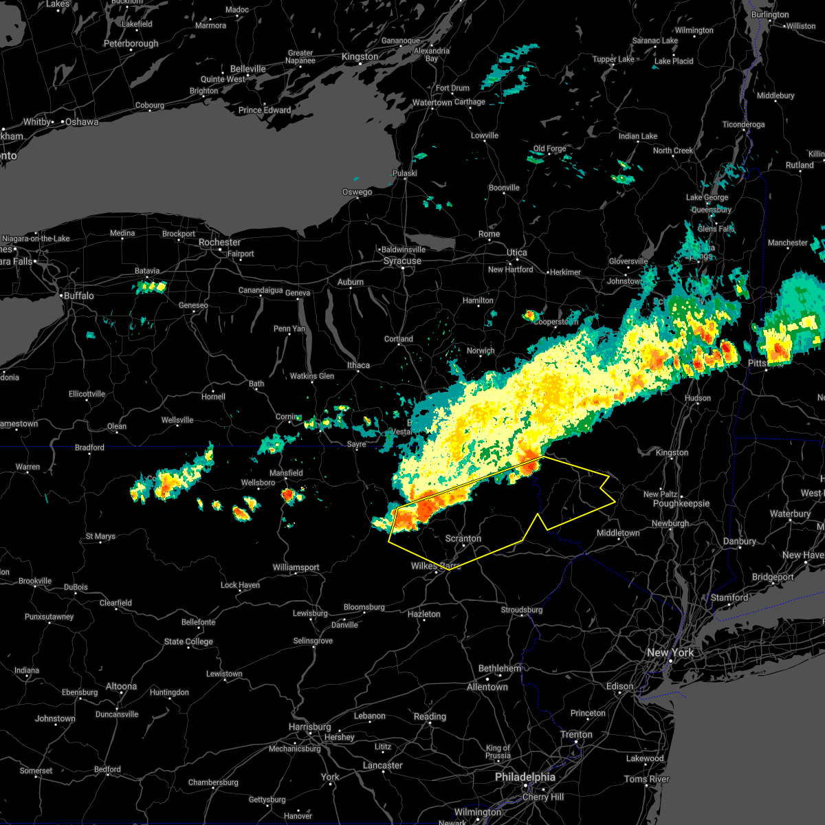 Interactive Hail Maps Hail Map for Duryea, PA