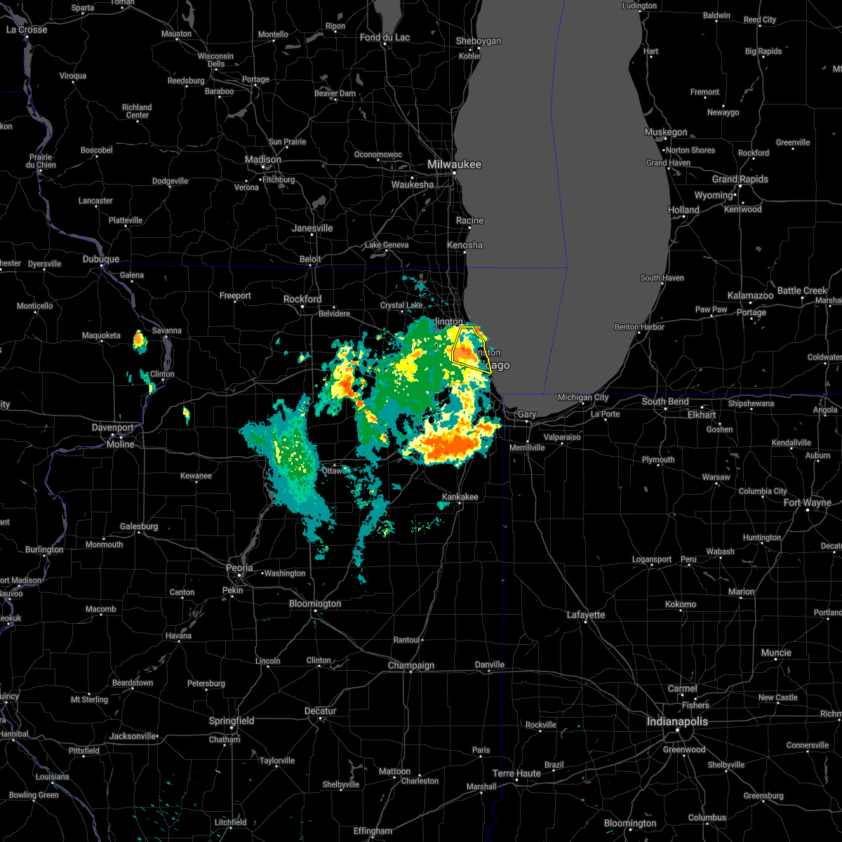 Interactive Hail Maps Hail Map for Chicago, IL