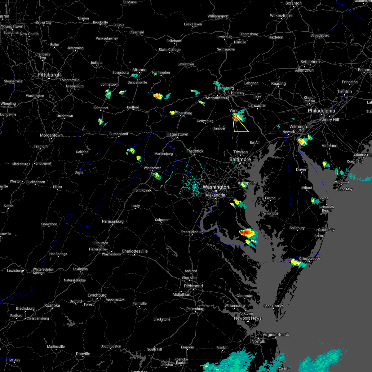 Interactive Hail Maps Hail Map for Glen Rock, PA