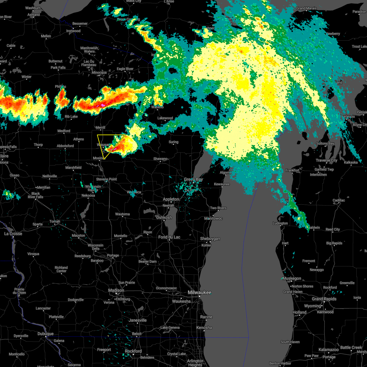 Interactive Hail Maps Hail Map for Wausau, WI