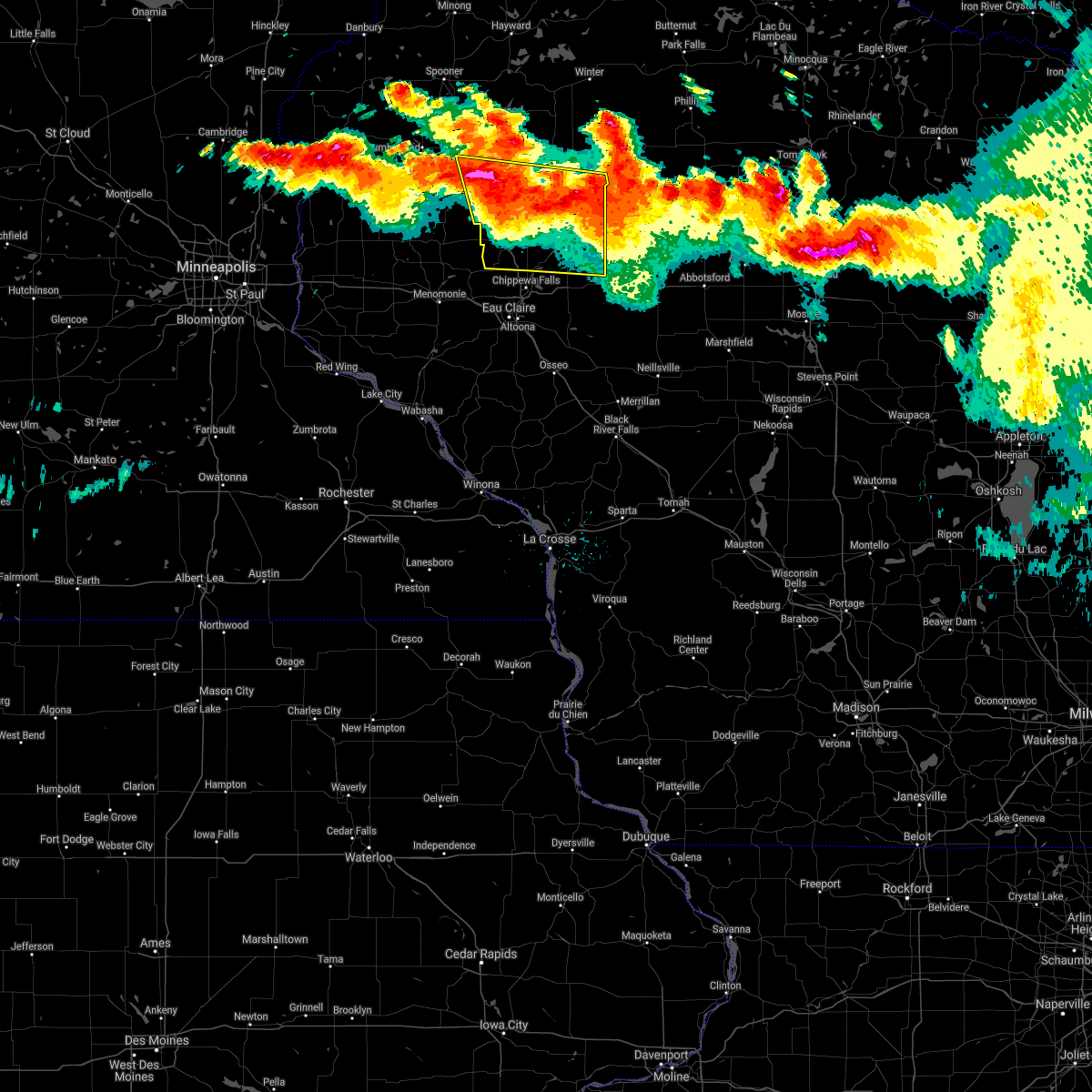 Interactive Hail Maps Hail Map for Rice Lake, WI