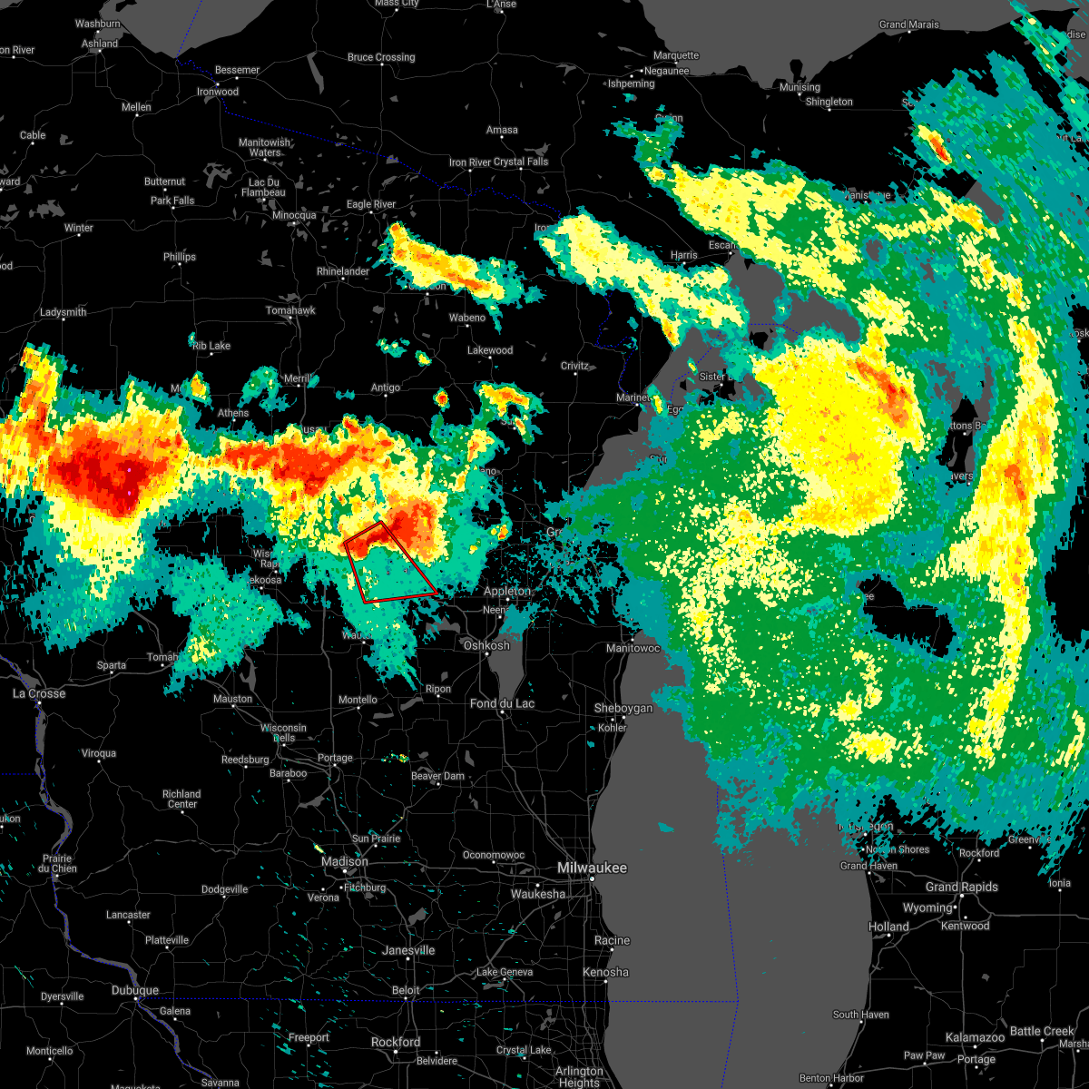 Interactive Hail Maps Hail Map for Weyauwega, WI