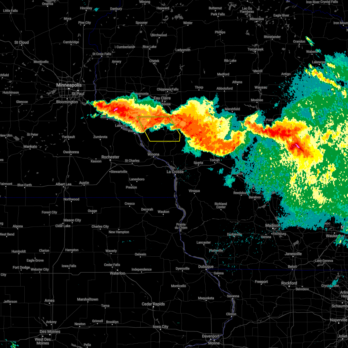 Interactive Hail Maps Hail Map for Eleva, WI
