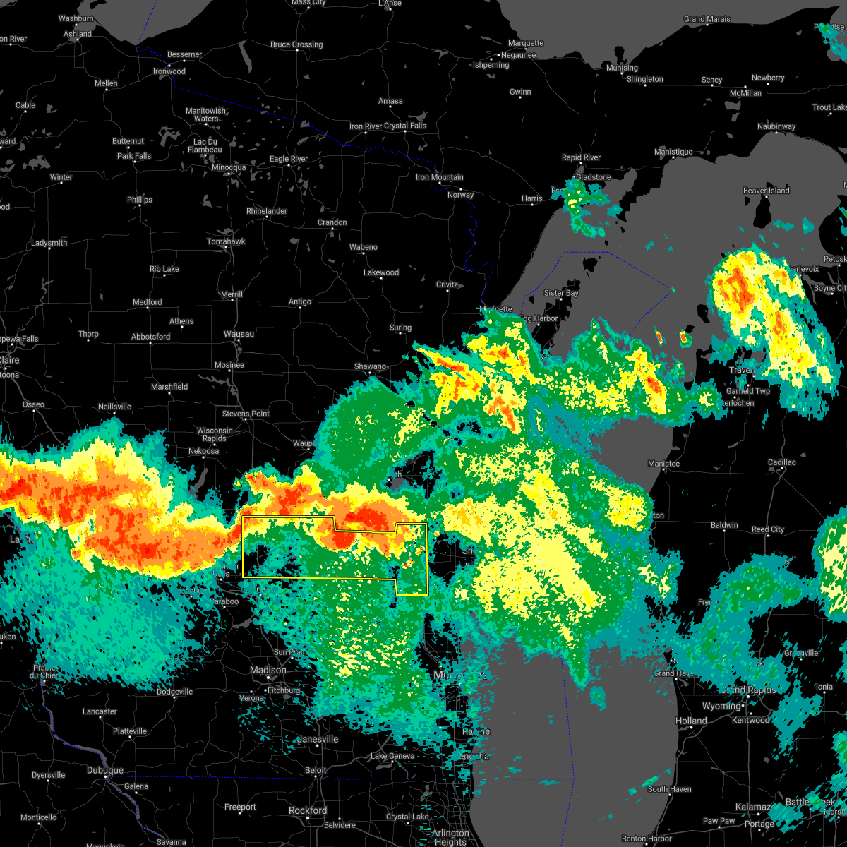 Interactive Hail Maps Hail Map for Van Dyne, WI