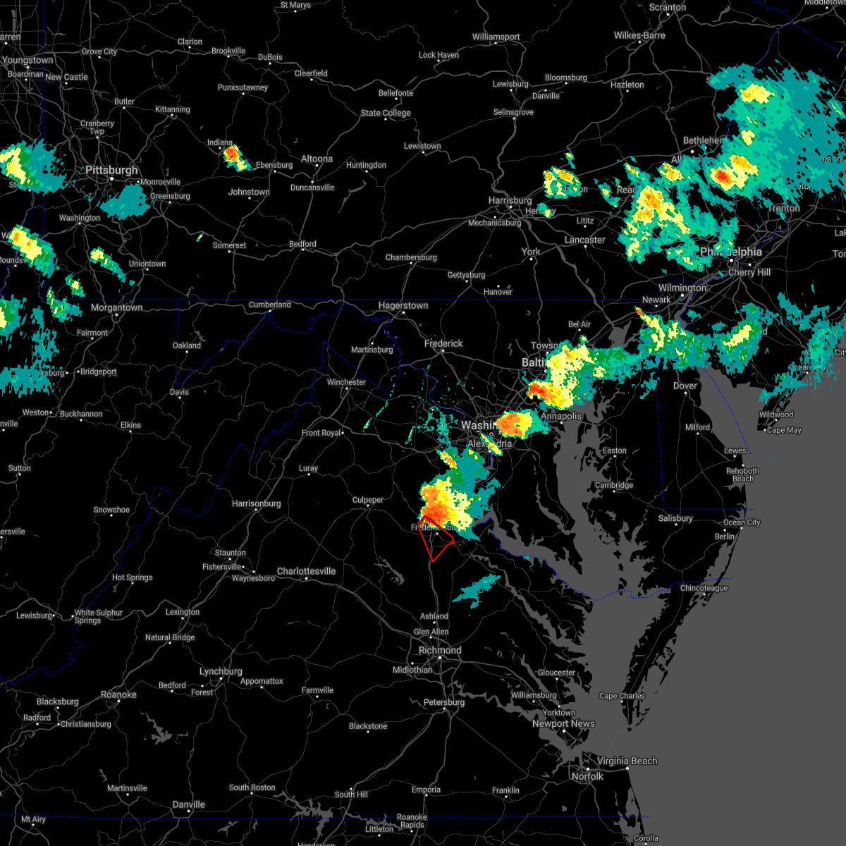 Interactive Hail Maps Hail Map for Fredericksburg, VA