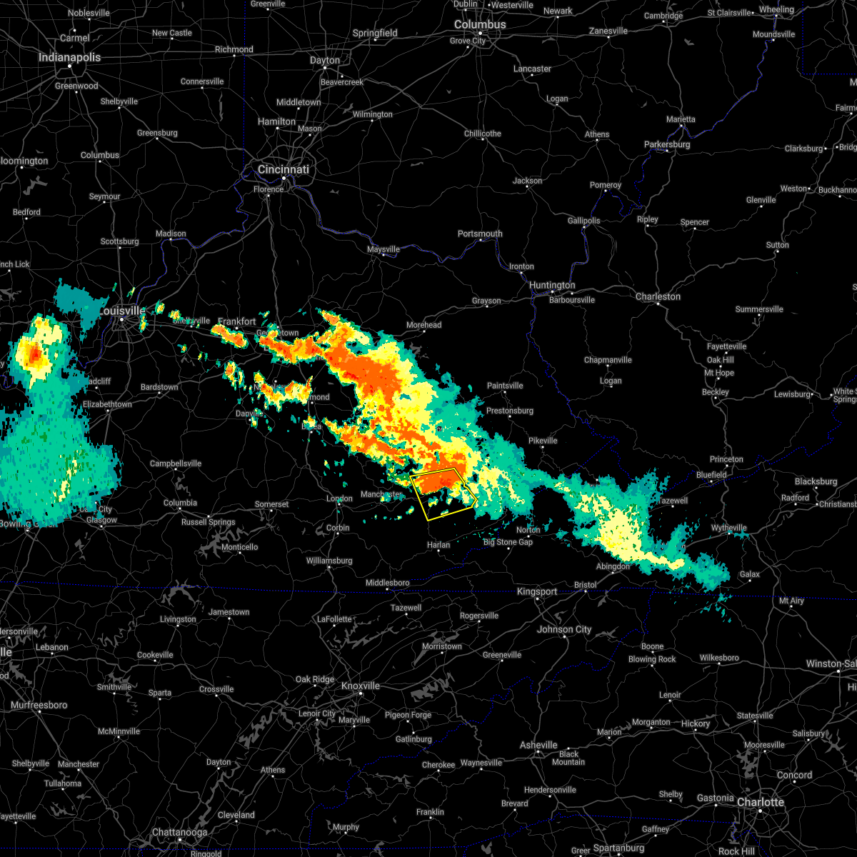 Interactive Hail Maps Hail Map for Hazard, KY