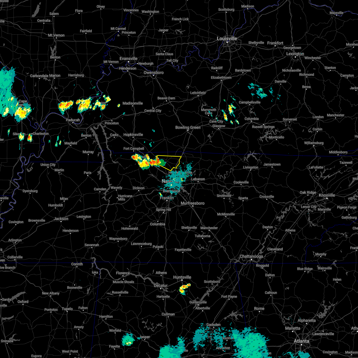 Interactive Hail Maps Hail Map for Nashville, TN