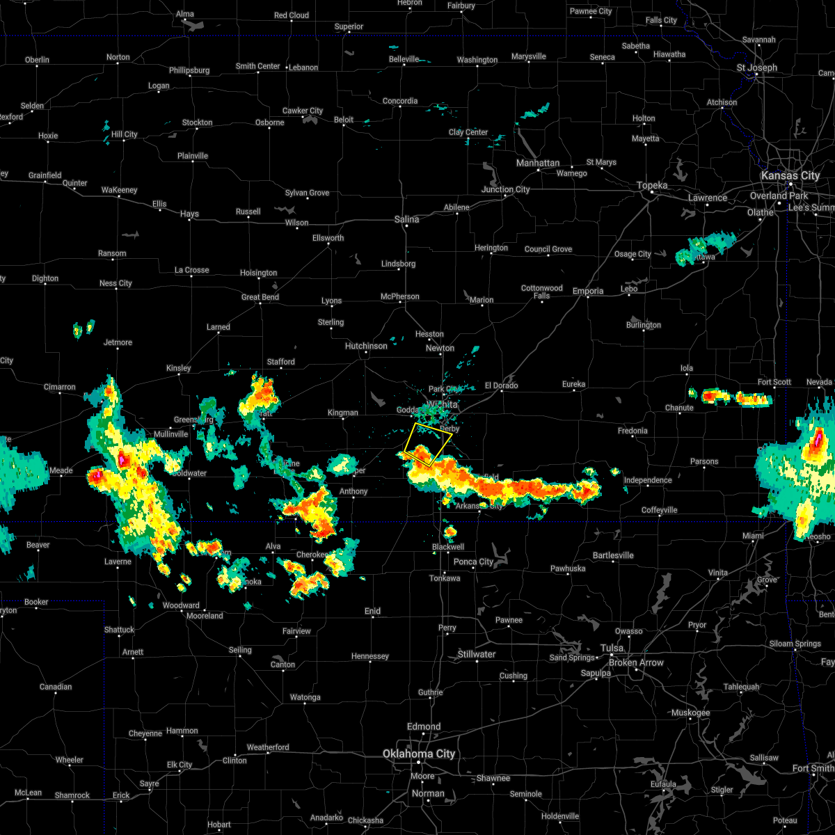 Interactive Hail Maps Hail Map for Wichita, KS