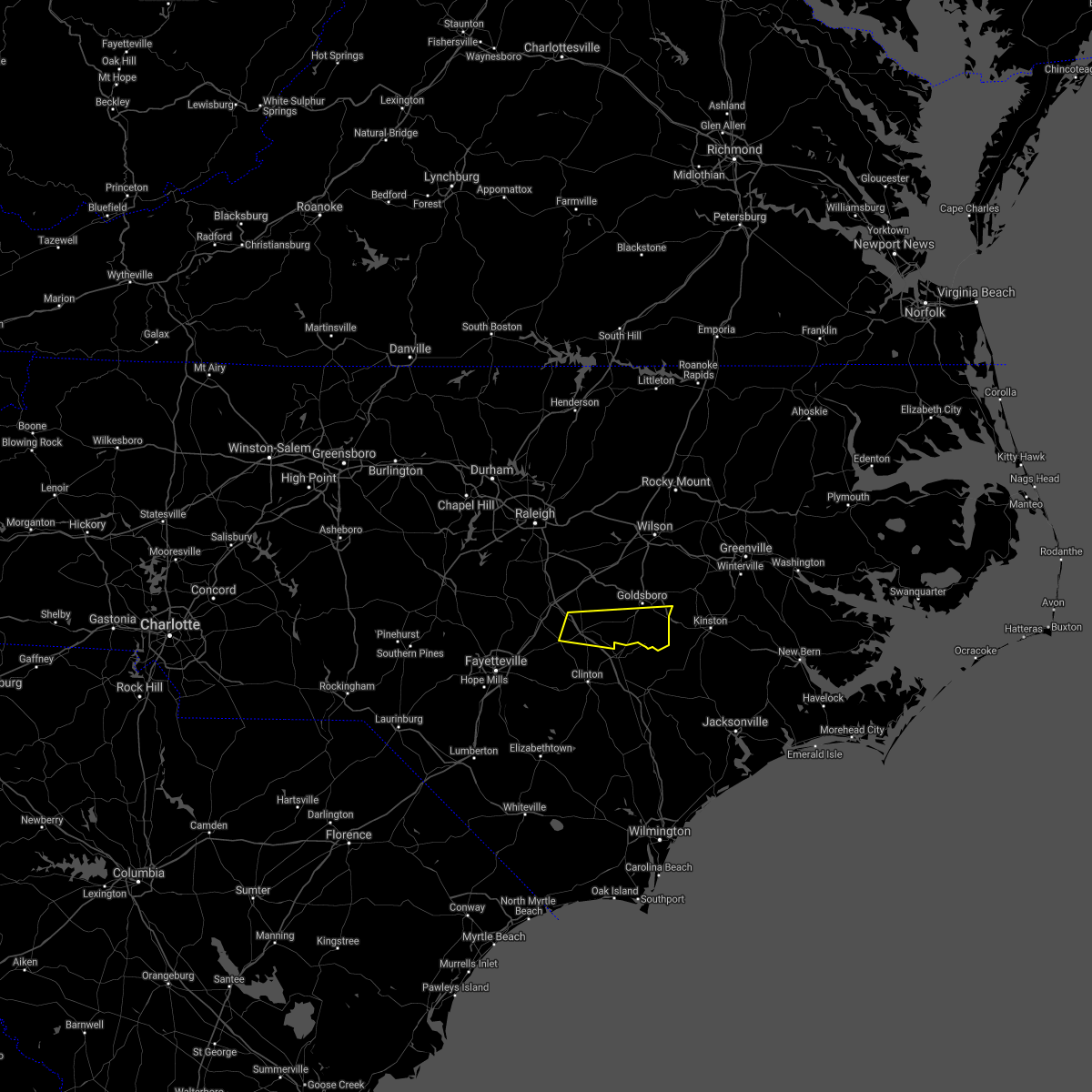 Interactive Hail Maps Hail Map for Seven Springs, NC