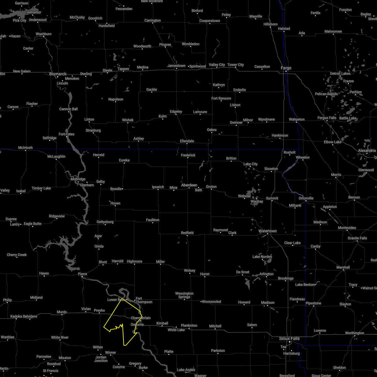 Interactive Hail Maps Hail Map for Reliance, SD