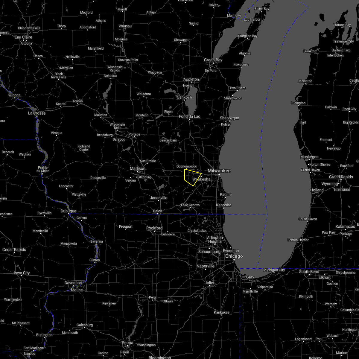 Interactive Hail Maps Hail Map for Pewaukee, WI
