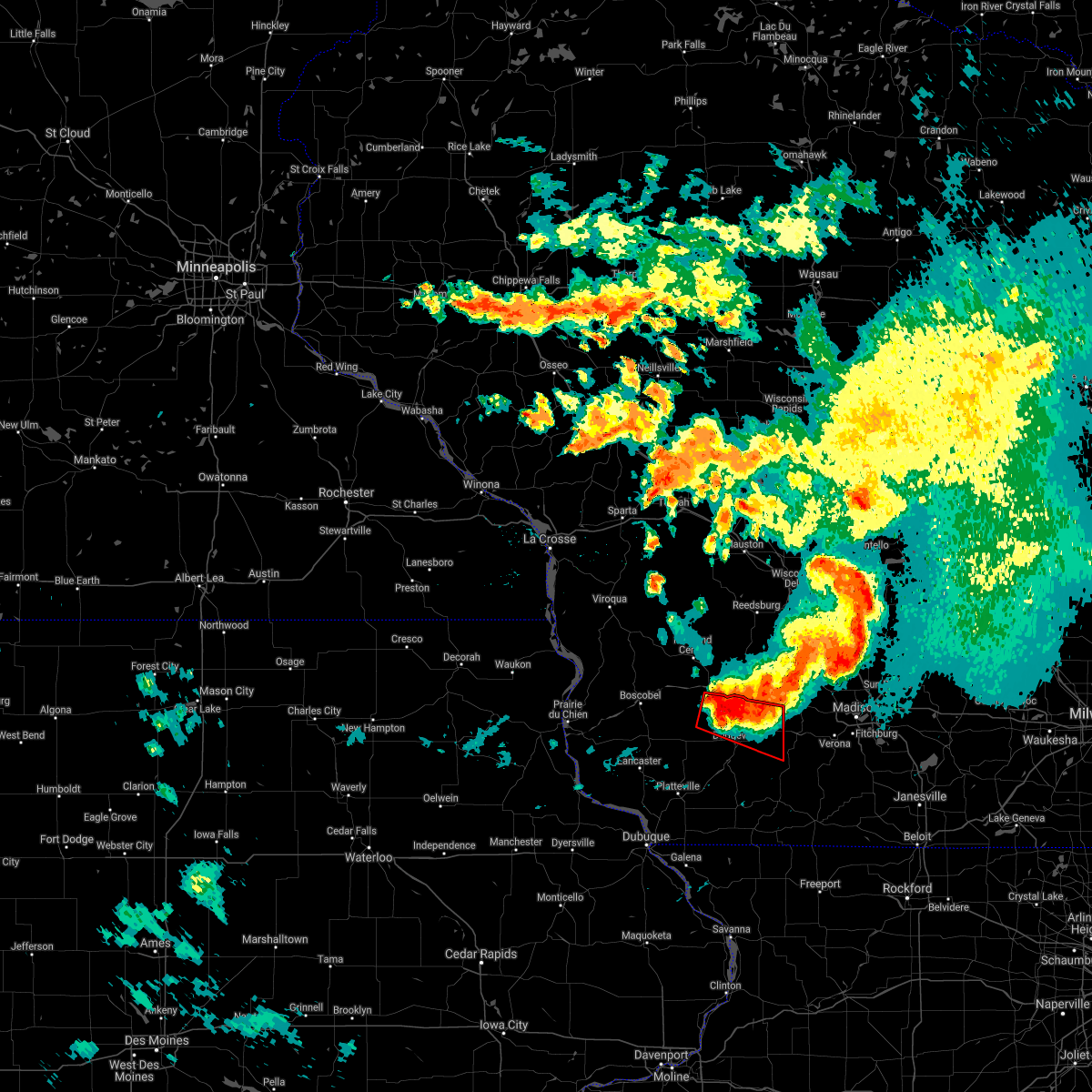 Interactive Hail Maps Hail Map for Barneveld, WI