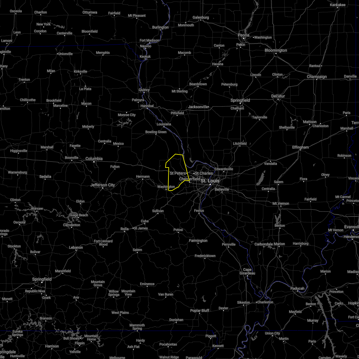 Interactive Hail Maps Hail Map for Wentzville, MO
