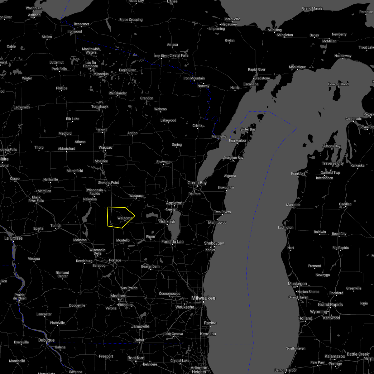 Interactive Hail Maps Hail Map for Wautoma, WI