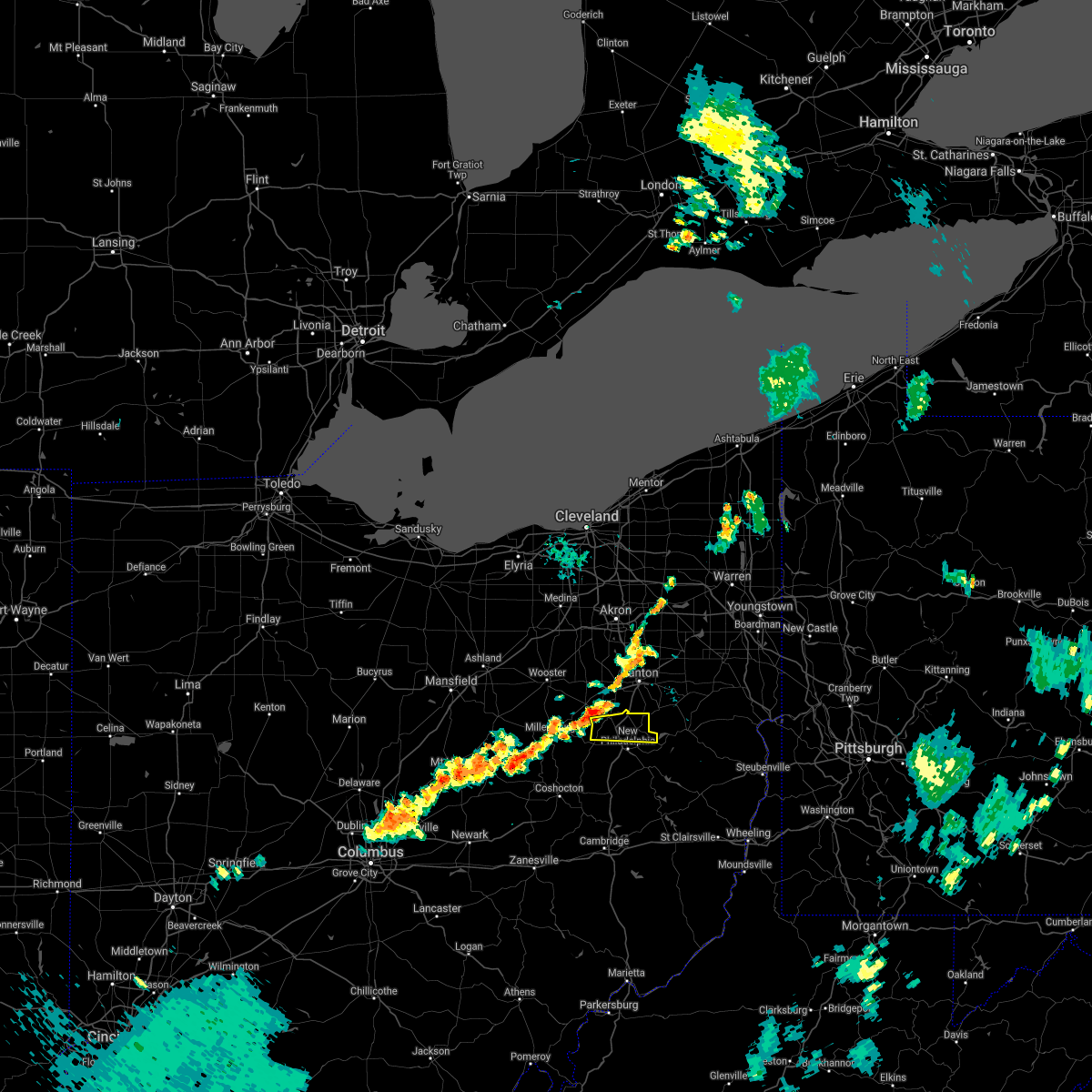 Interactive Hail Maps Hail Map for Strasburg, OH