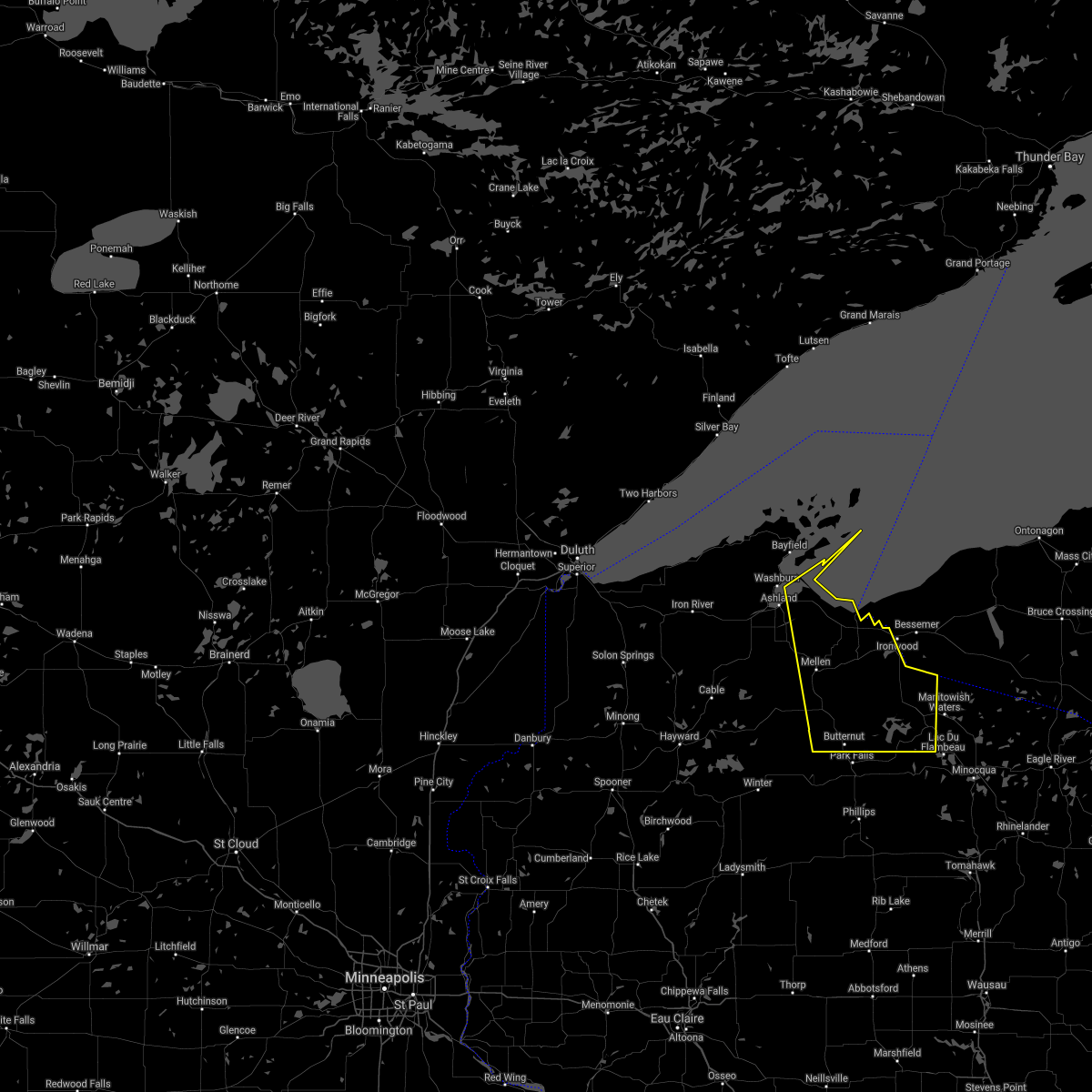 Interactive Hail Maps Hail Map for New Odanah, WI