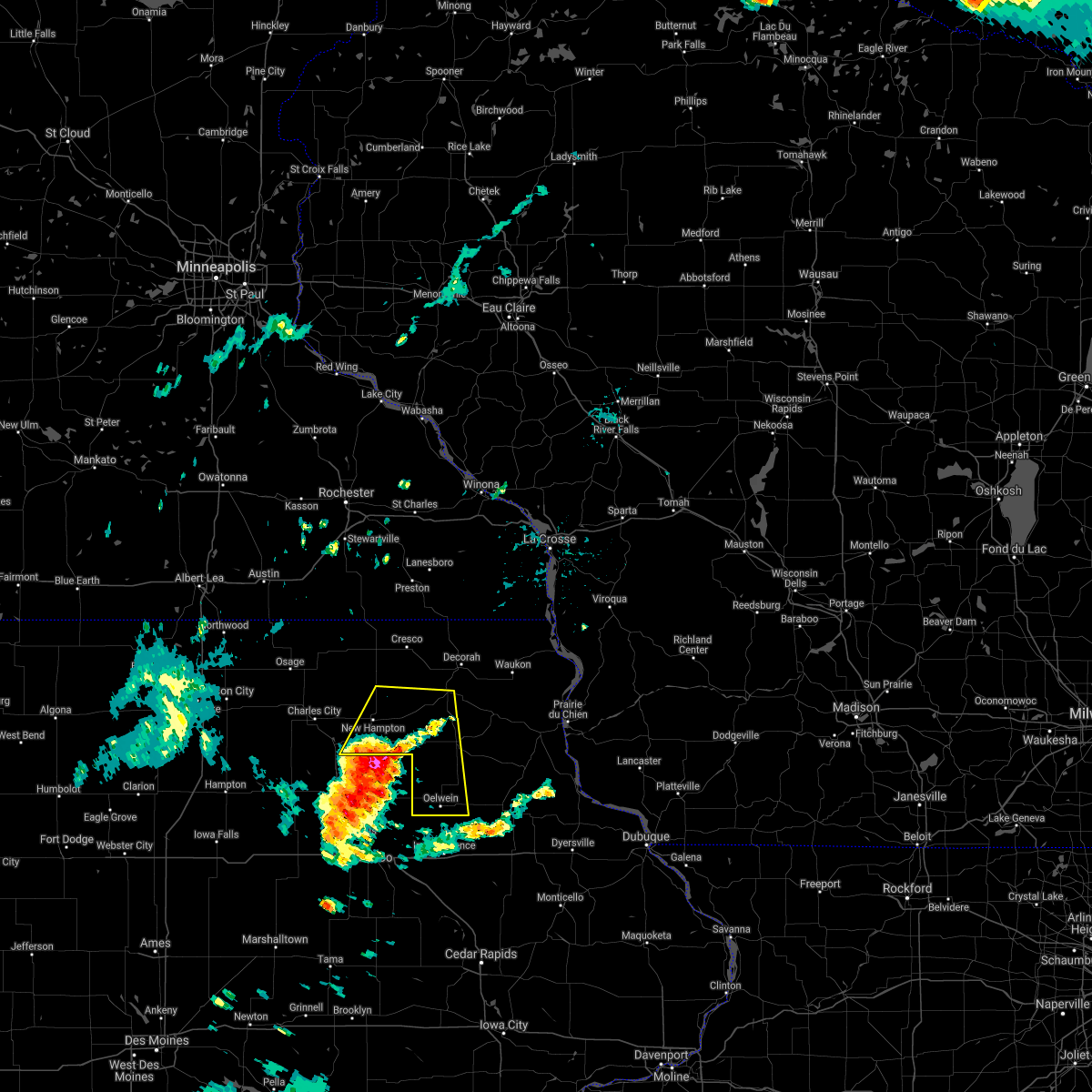Interactive Hail Maps Hail Map for Fredericksburg, IA