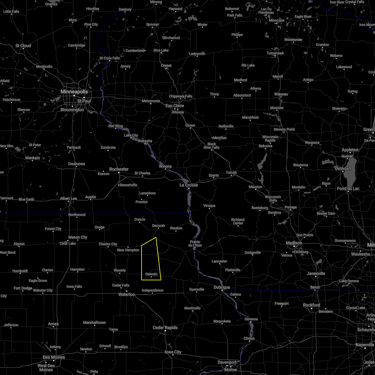Interactive Hail Maps Hail Map for Calmar, IA