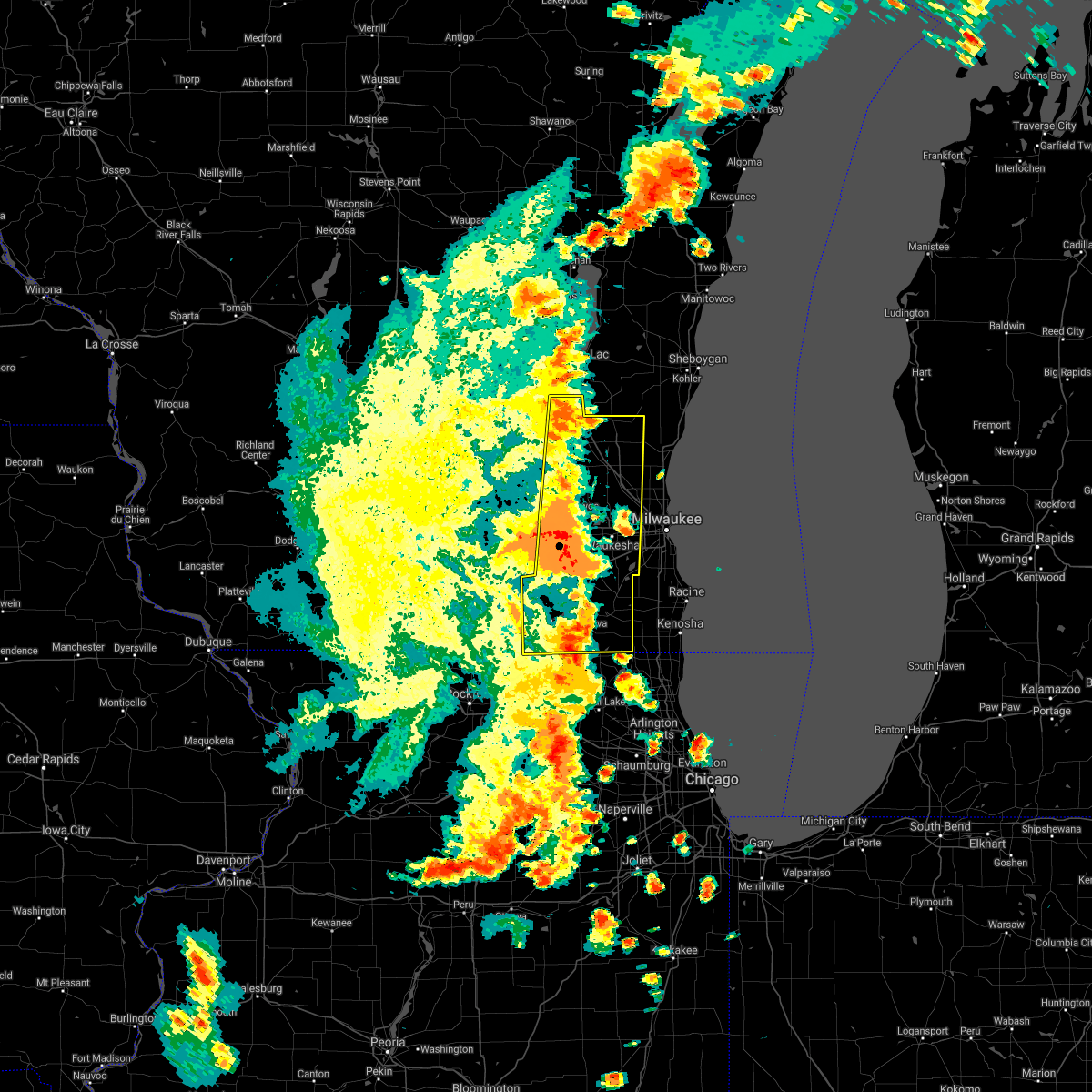 Interactive Hail Maps Hail Map for West Bend, WI