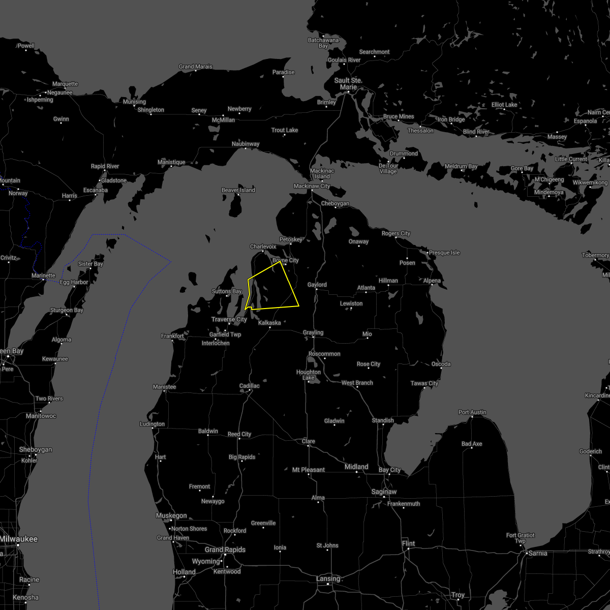 Interactive Hail Maps Hail Map for Central Lake, MI