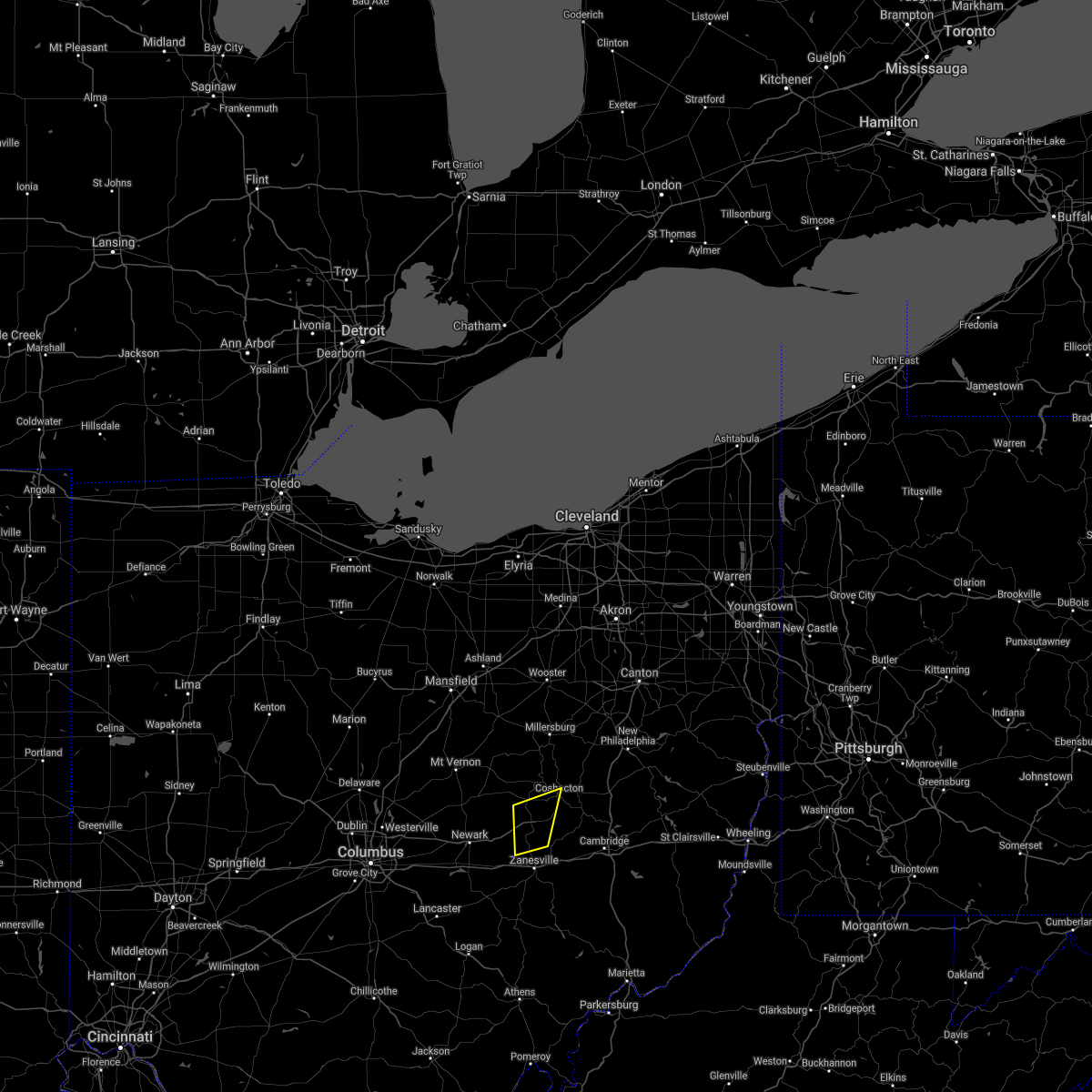 Interactive Hail Maps Hail Map for Frazeysburg, OH