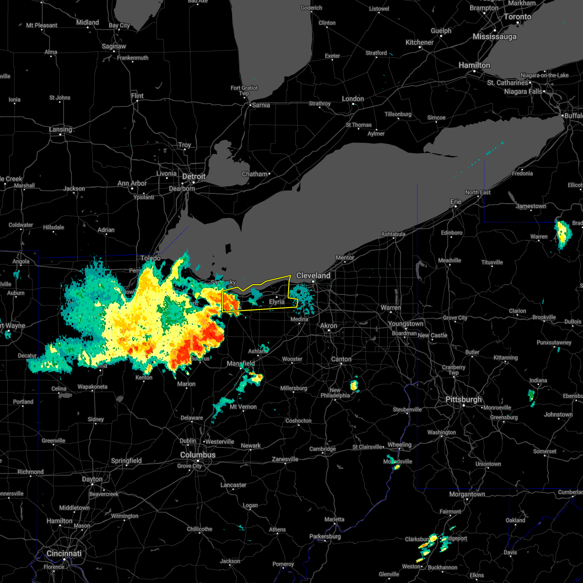 Interactive Hail Maps Hail Map for Sheffield Lake, OH