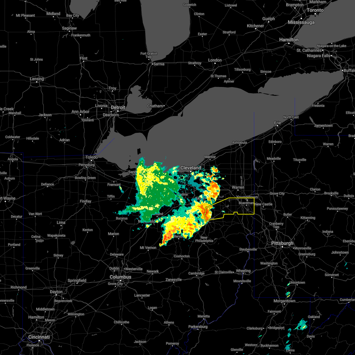 Interactive Hail Maps Hail Map for Canton, OH