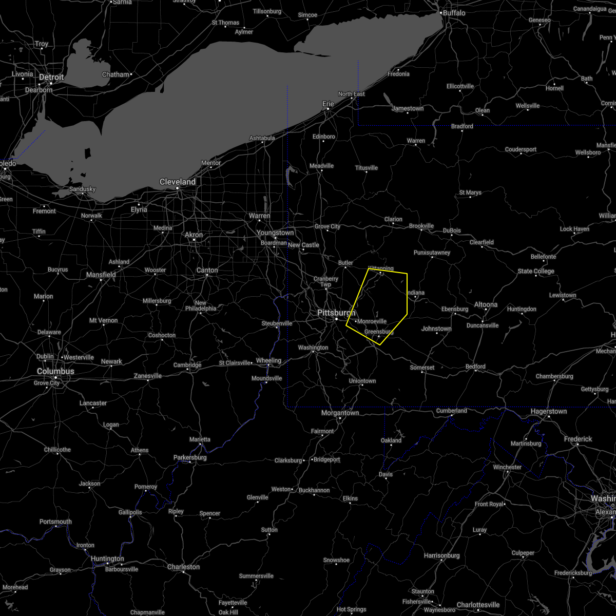 Interactive Hail Maps Hail Map for Vandergrift, PA