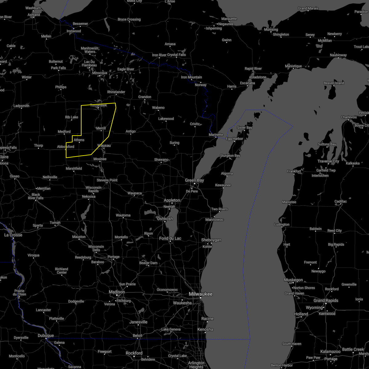 Interactive Hail Maps Hail Map for Wausau, WI