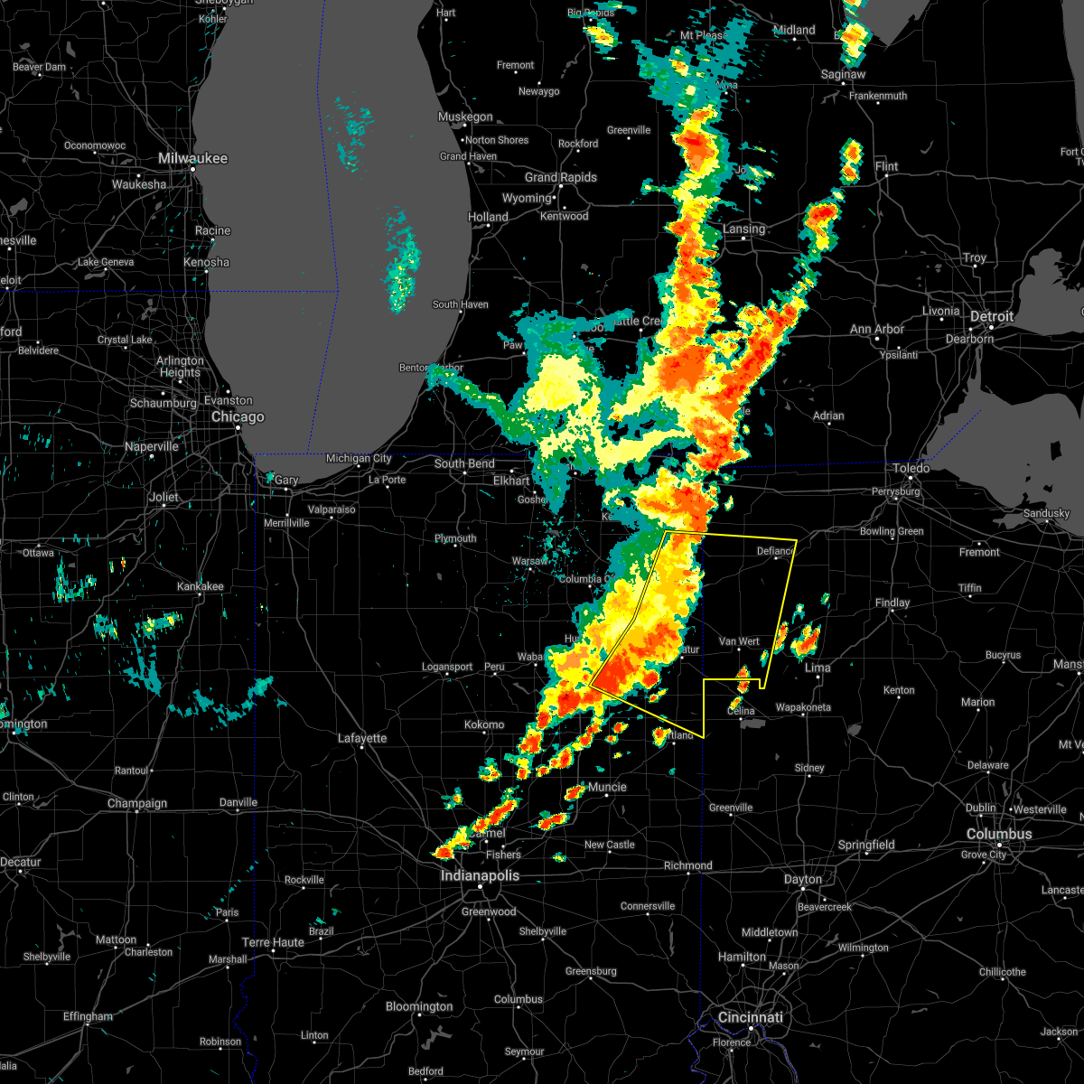 Interactive Hail Maps Hail Map for Ohio City, OH