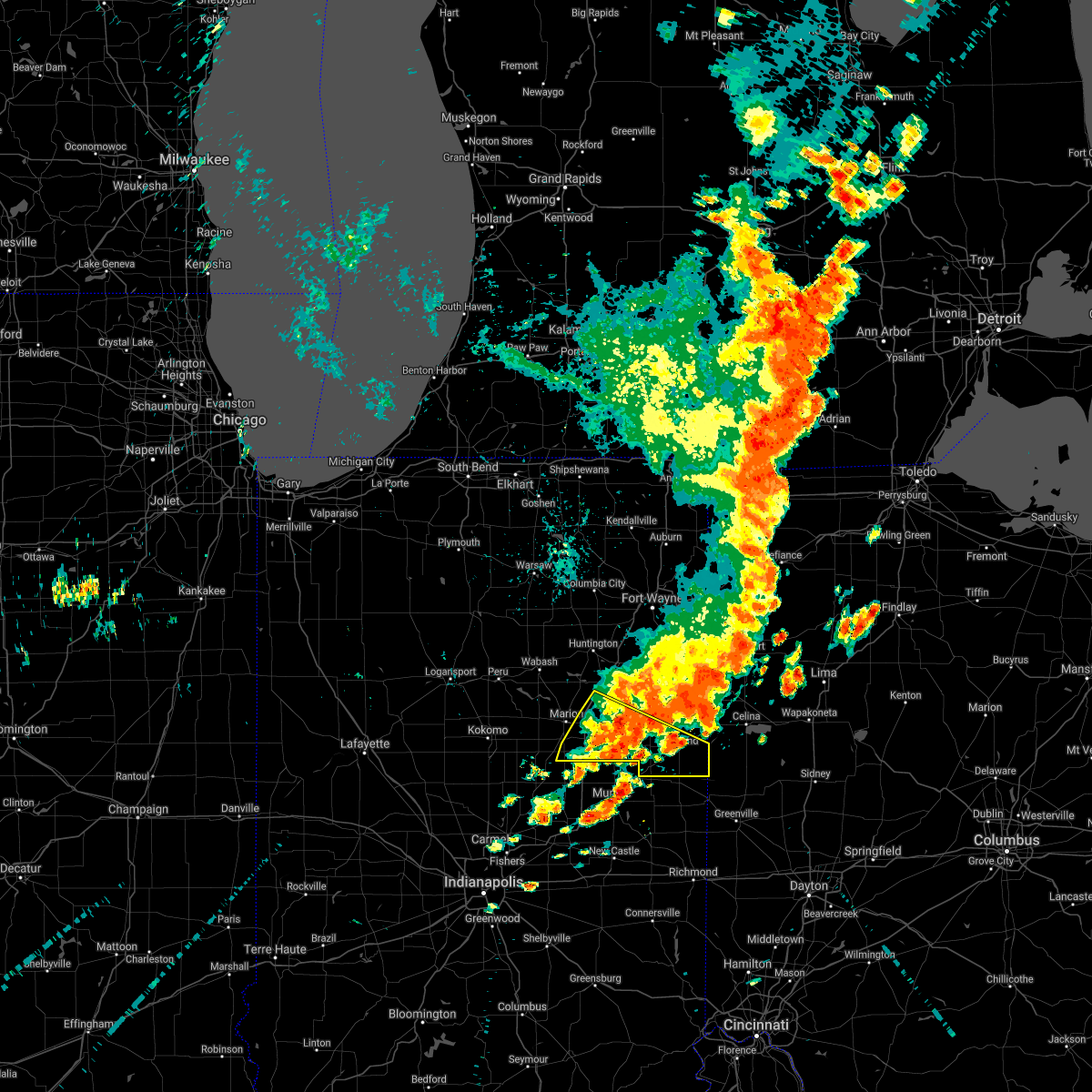 Interactive Hail Maps Hail Map for Fairmount, IN