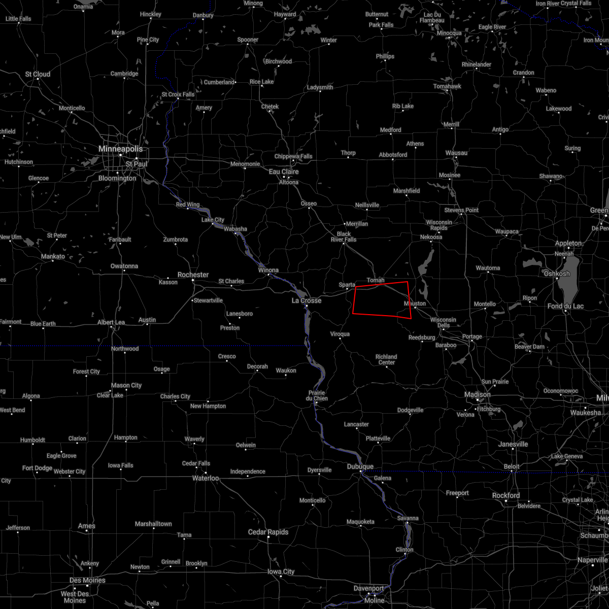 Interactive Hail Maps Hail Map for Tomah, WI