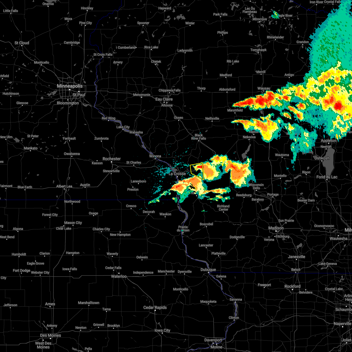 Interactive Hail Maps Hail Map for Bangor, WI