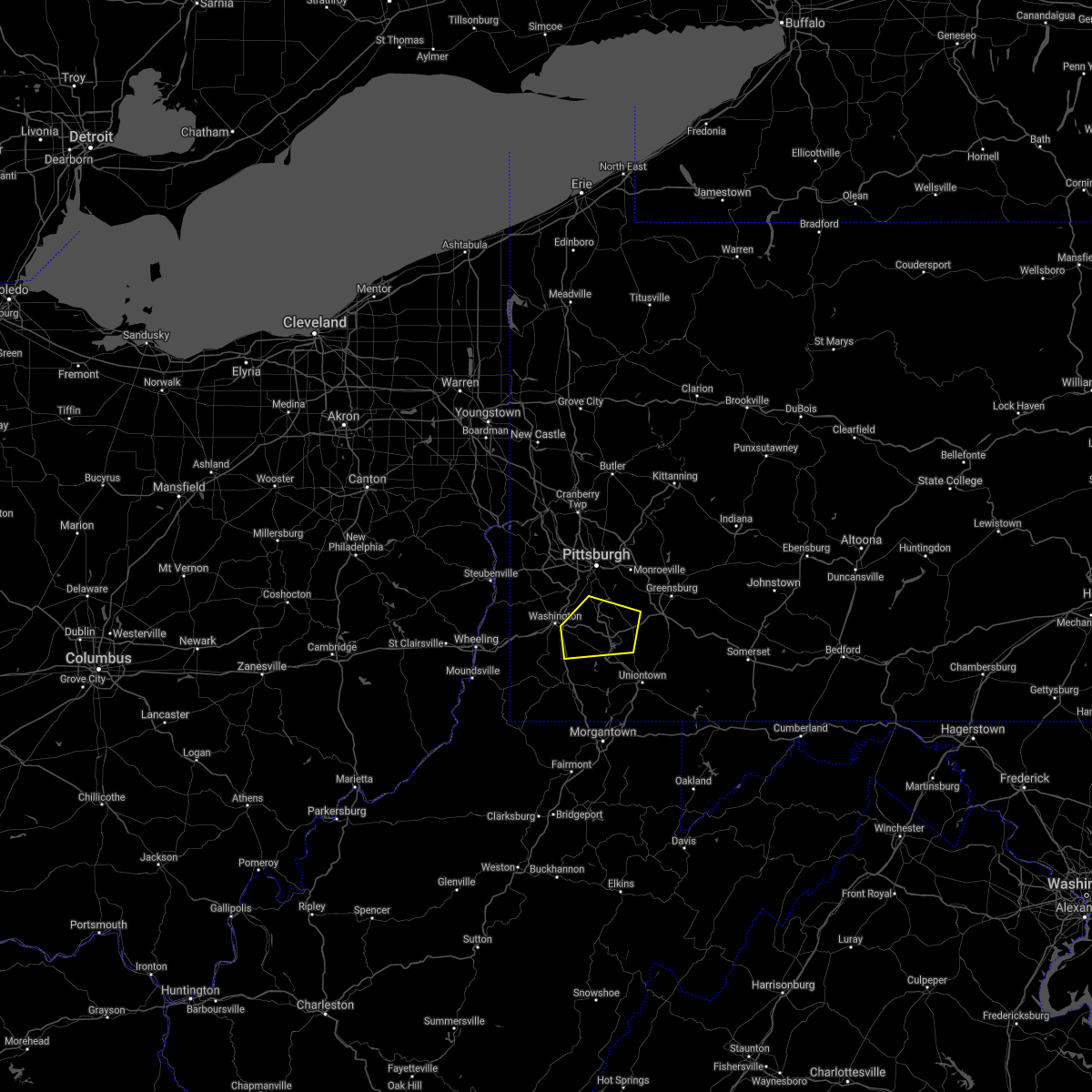 Interactive Hail Maps Hail Map for Coal Center, PA
