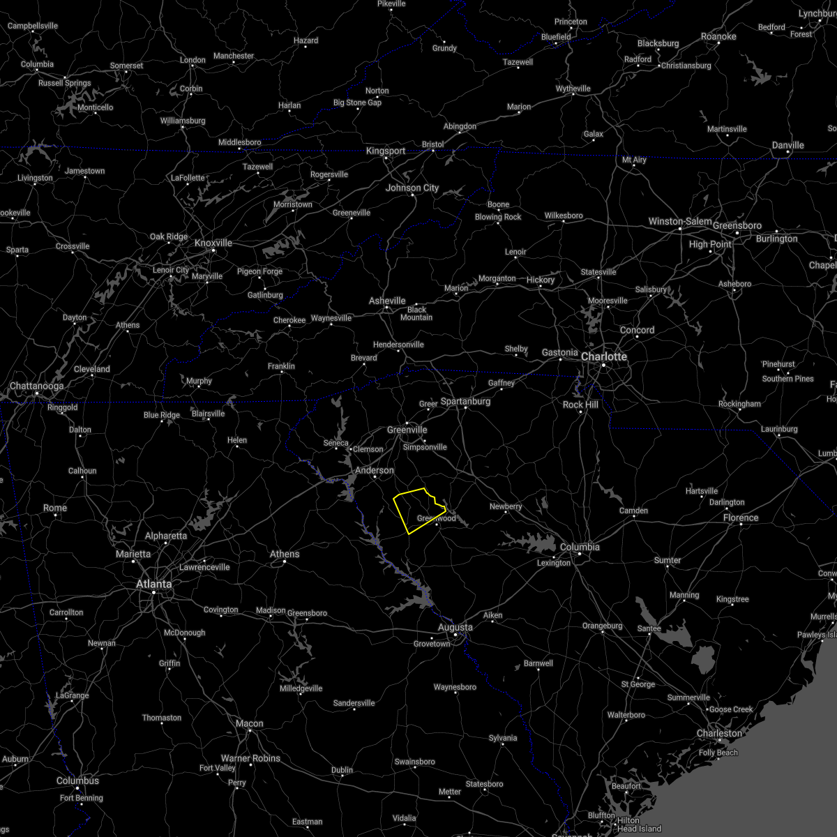 Interactive Hail Maps Hail Map for Ware Shoals, SC