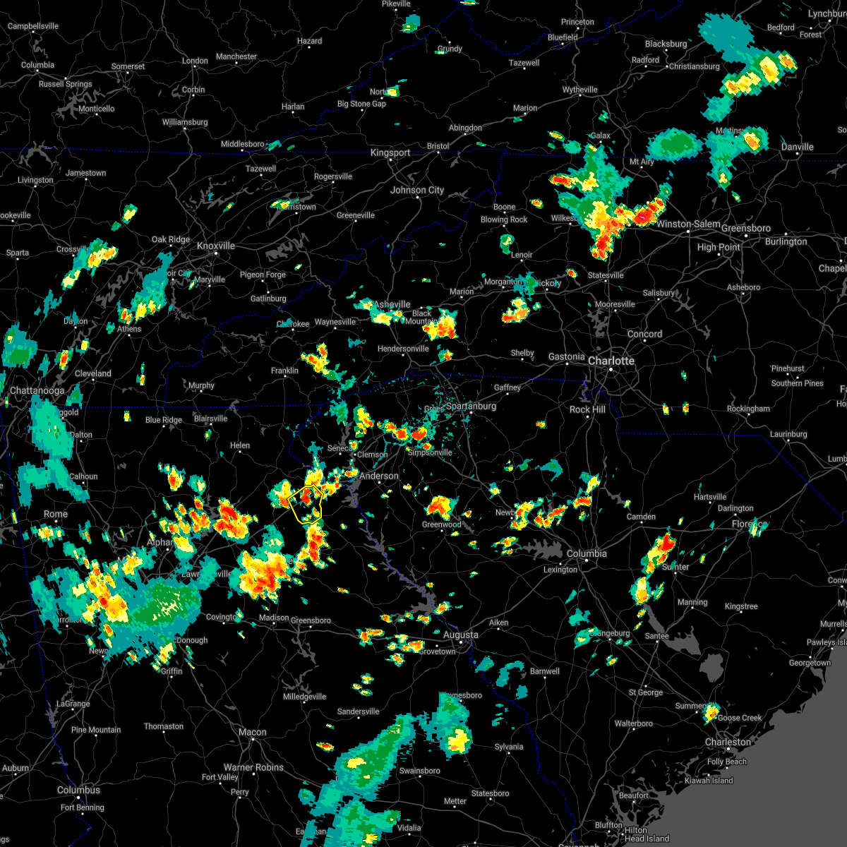 Interactive Hail Maps Hail Map for Carnesville, GA