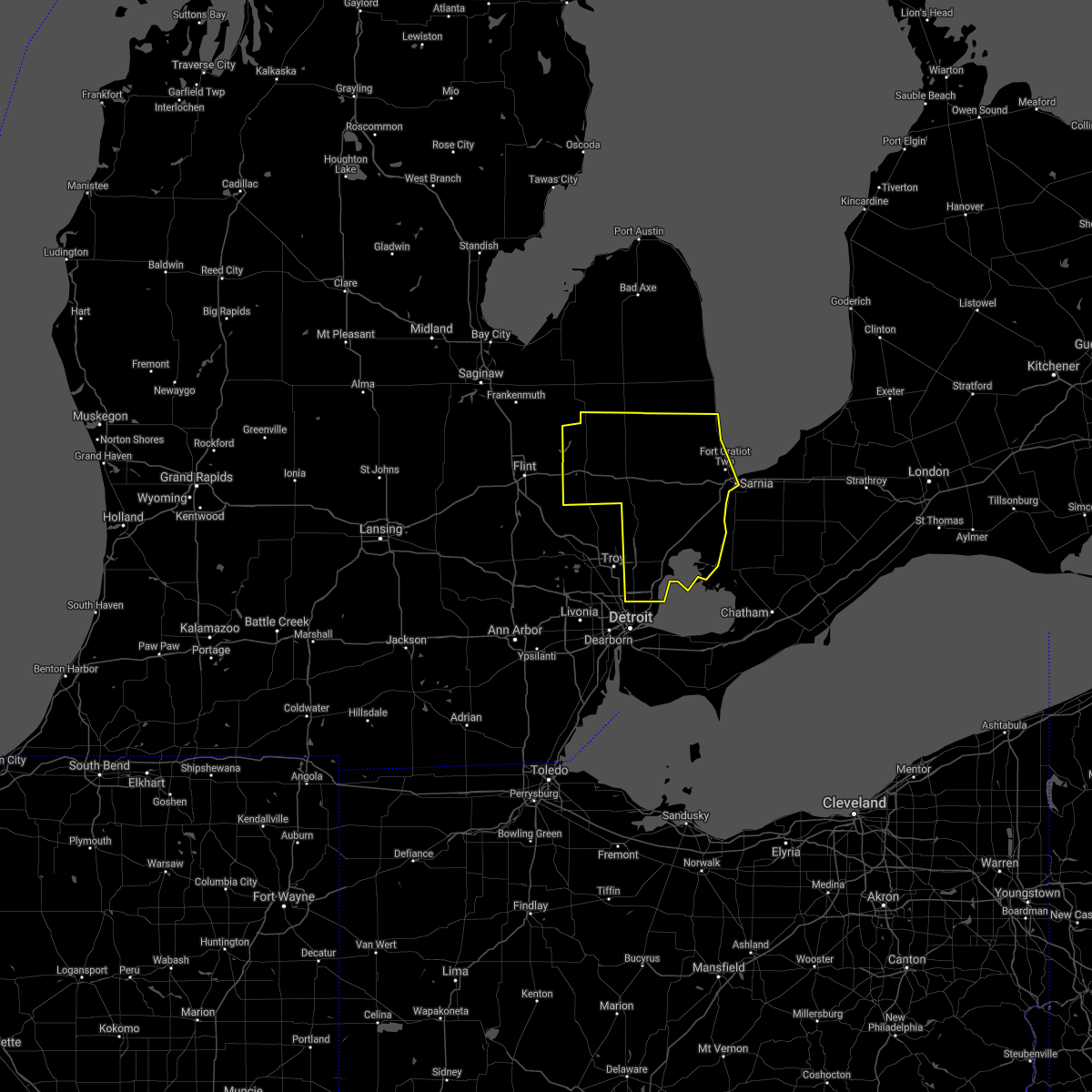 Interactive Hail Maps Hail Map for Mount Clemens, MI