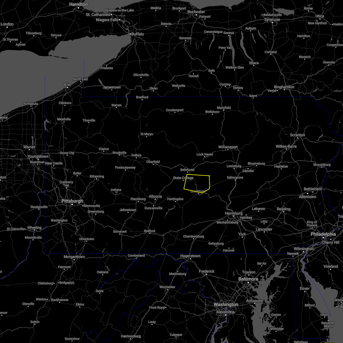 Interactive Hail Maps Hail Map for Lumber City, PA