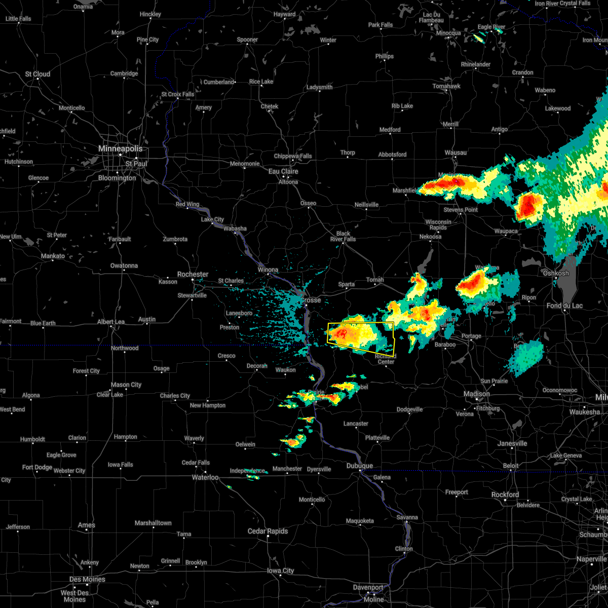 Interactive Hail Maps Hail Map for La Farge, WI