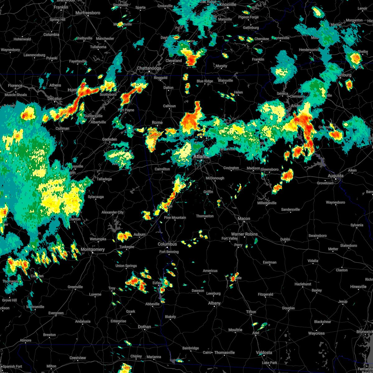 Interactive Hail Maps Hail Map for Lindale, GA