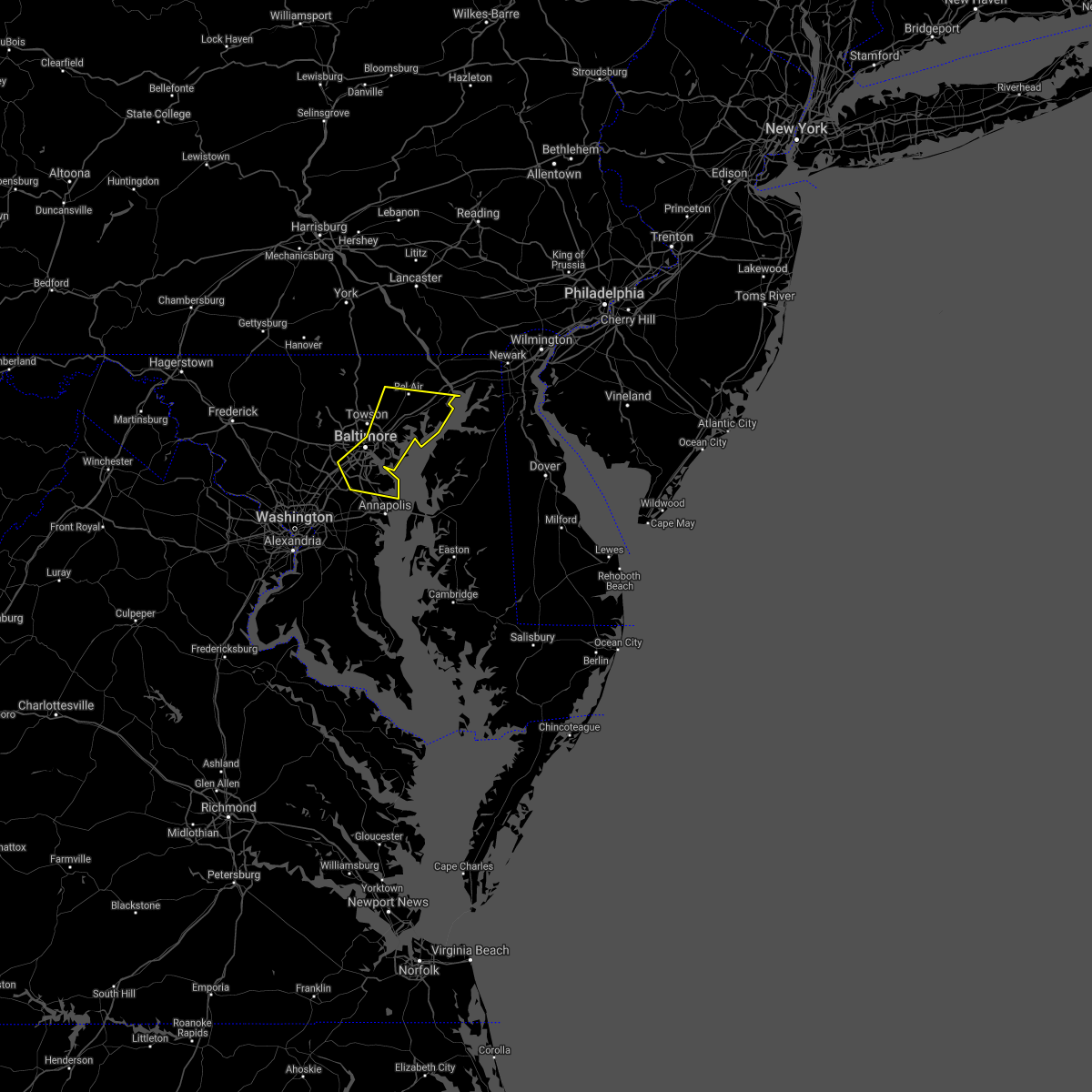 Interactive Hail Maps Hail Map for Fallston, MD