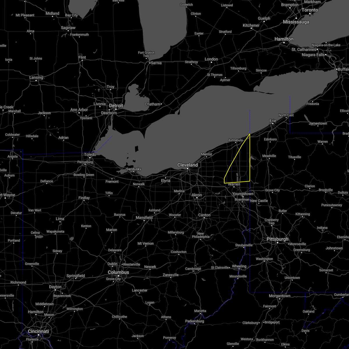 Interactive Hail Maps Hail Map for Andover, OH