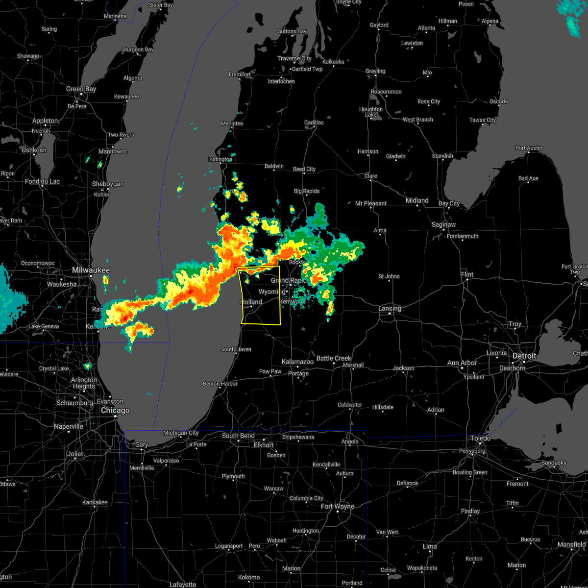 Interactive Hail Maps Hail Map for Allendale, MI