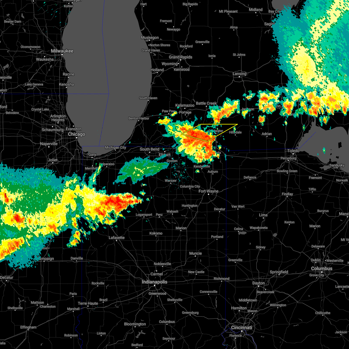 Interactive Hail Maps Hail Map for Bronson, MI