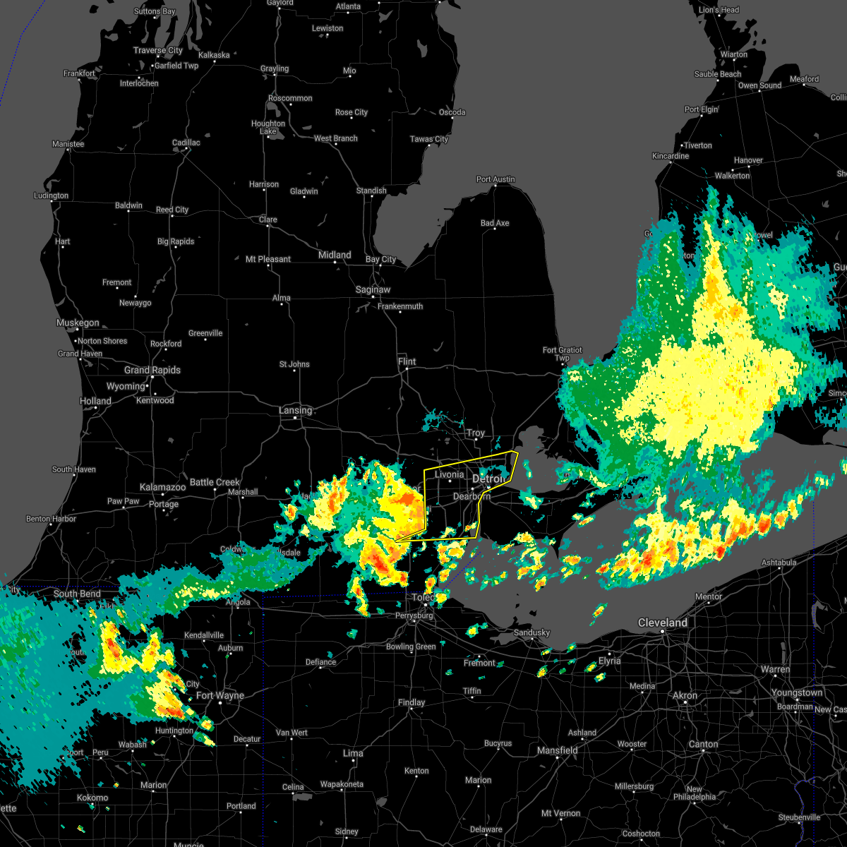 Interactive Hail Maps Hail Map for Livonia, MI